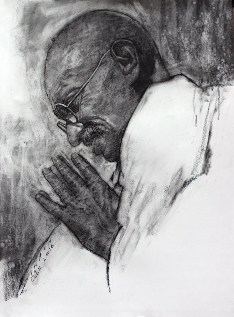 Gandhi Jayanti Sketch