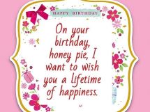 Happy Birthday Honey Pie